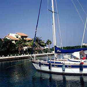 The Marina of Puerto Aventuras, Mexico